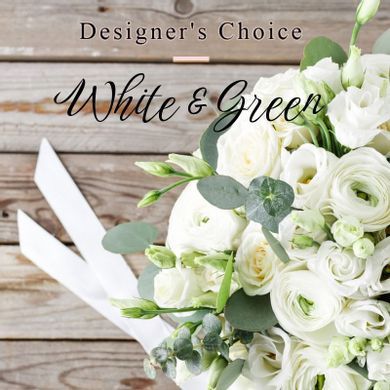 Designer's Choice - White & Green in Maquoketa Iowa,  The Iowa Flower Market